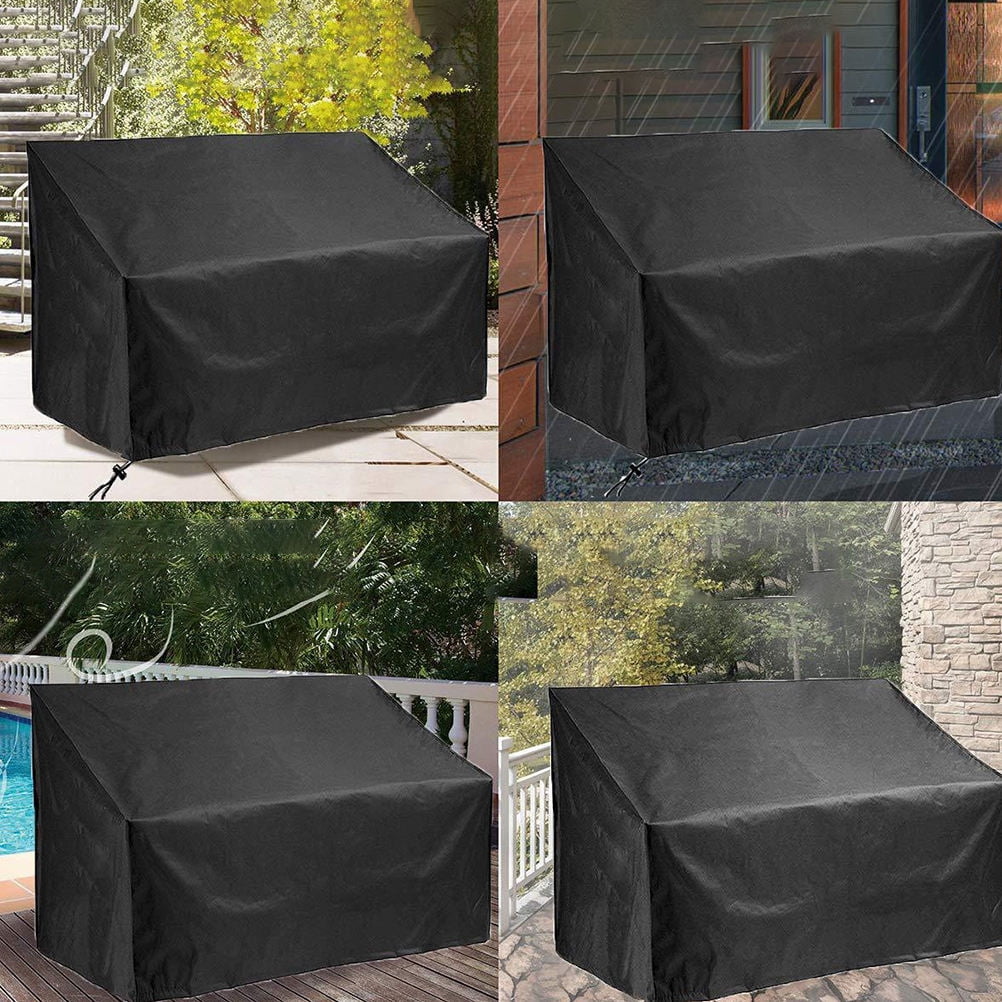 Raindrops 1pc Garden Bench Cover Seater Oxford Cloth Dust Protection Outdoor Furniture Shield Sun For Use