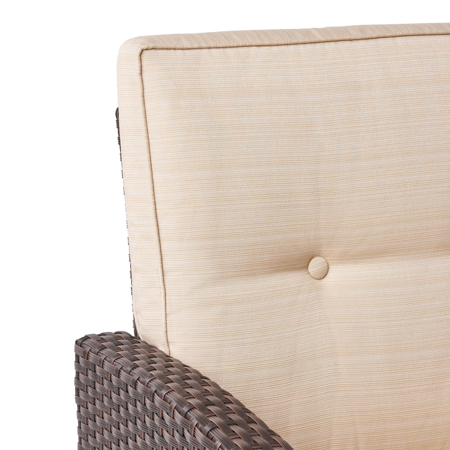 BARONAGE Outdoor Rope and Steel Club Chairs, MARTA 3 SEATER Brown