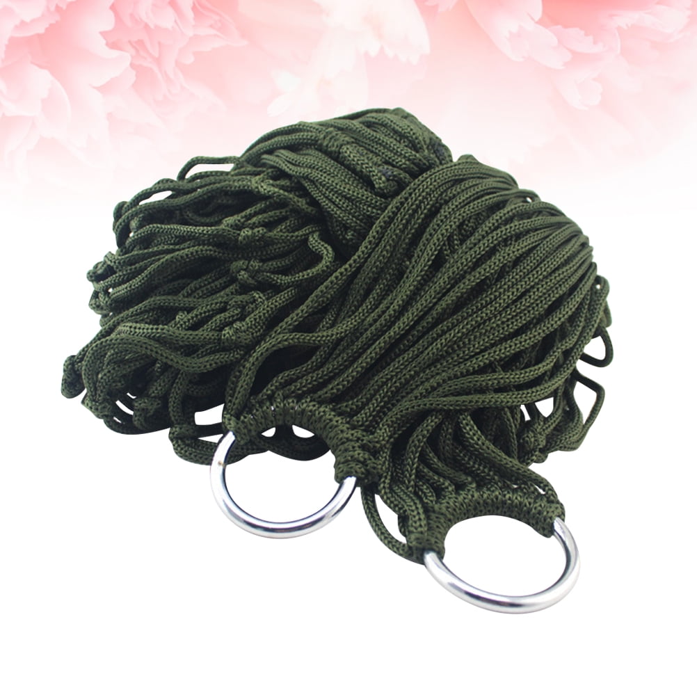 USHOBE 1Pack Nylon Green Hammock for Outdoor Sleeping and Camping 240*80*05cm