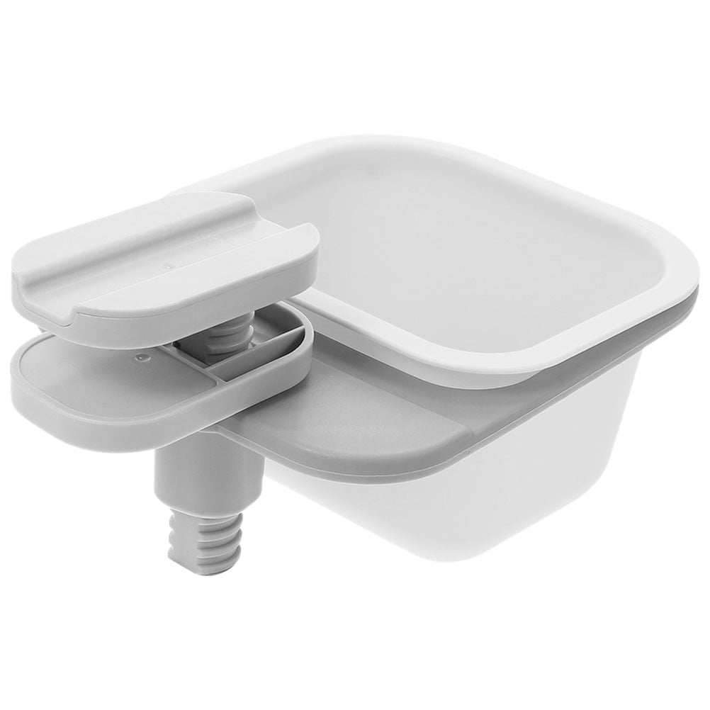 FONDOTIN 2Pack Tiny Small Trash Can Gray ABS Rotatable Simple Design For Dining Table