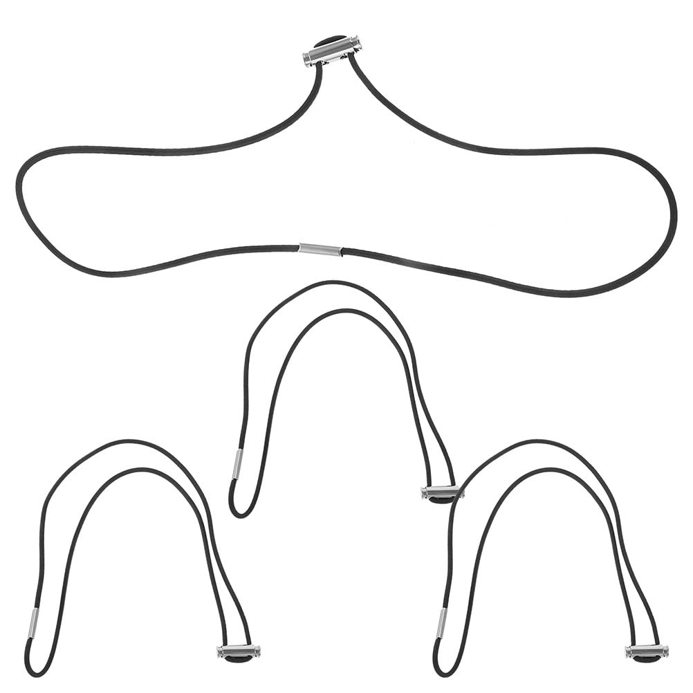 NUOLUX 4Pcs Garbage Can Bag Bands Black Rubber Band For Home Use And Beach Chair Binding