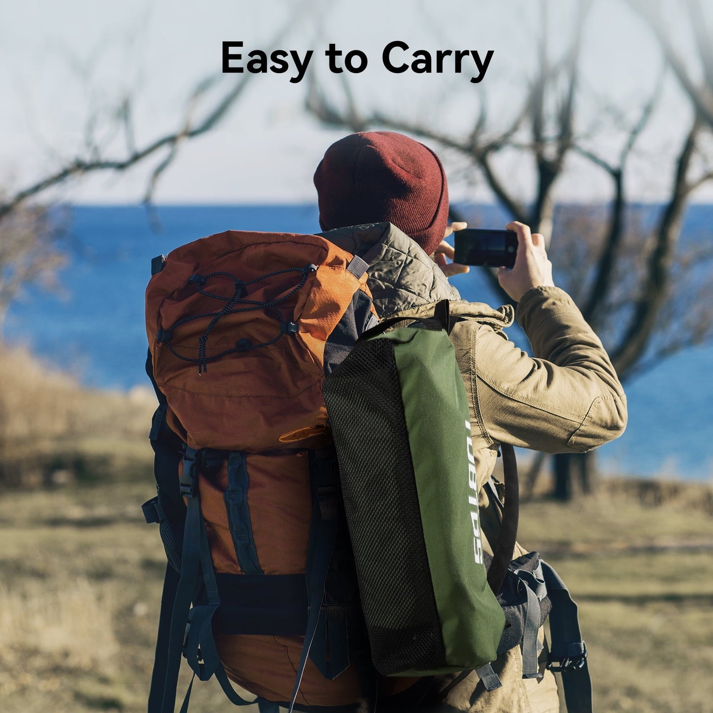 TOBTOS Ultralight Folding Camping Chair with Carry Bag, Portable for Outdoor, Backpacking, Hiking & Beach (Green)