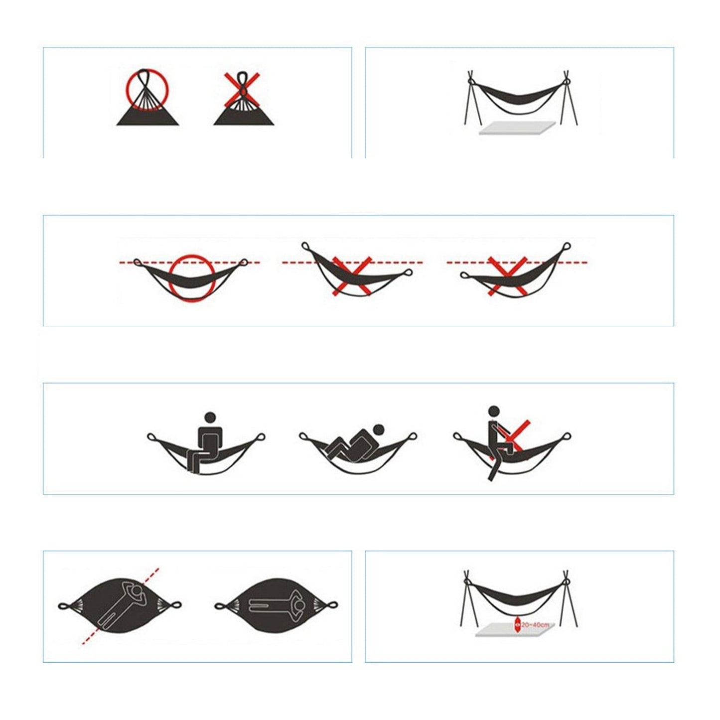 Portable Outdoor Hammock, Single and Double Striped Hammock, Suitable for Outdoor/Indoor Courtyard and Backyard Camping