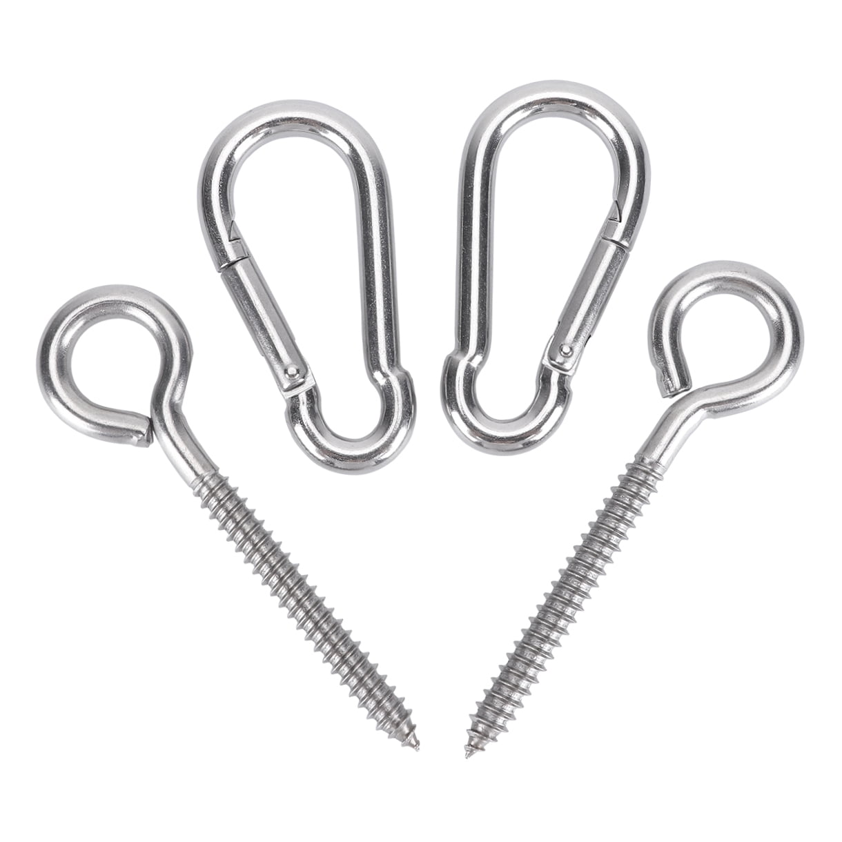Clispeed 4Pcs Hangers Stainless Steel Fixing Accessories for Hammock