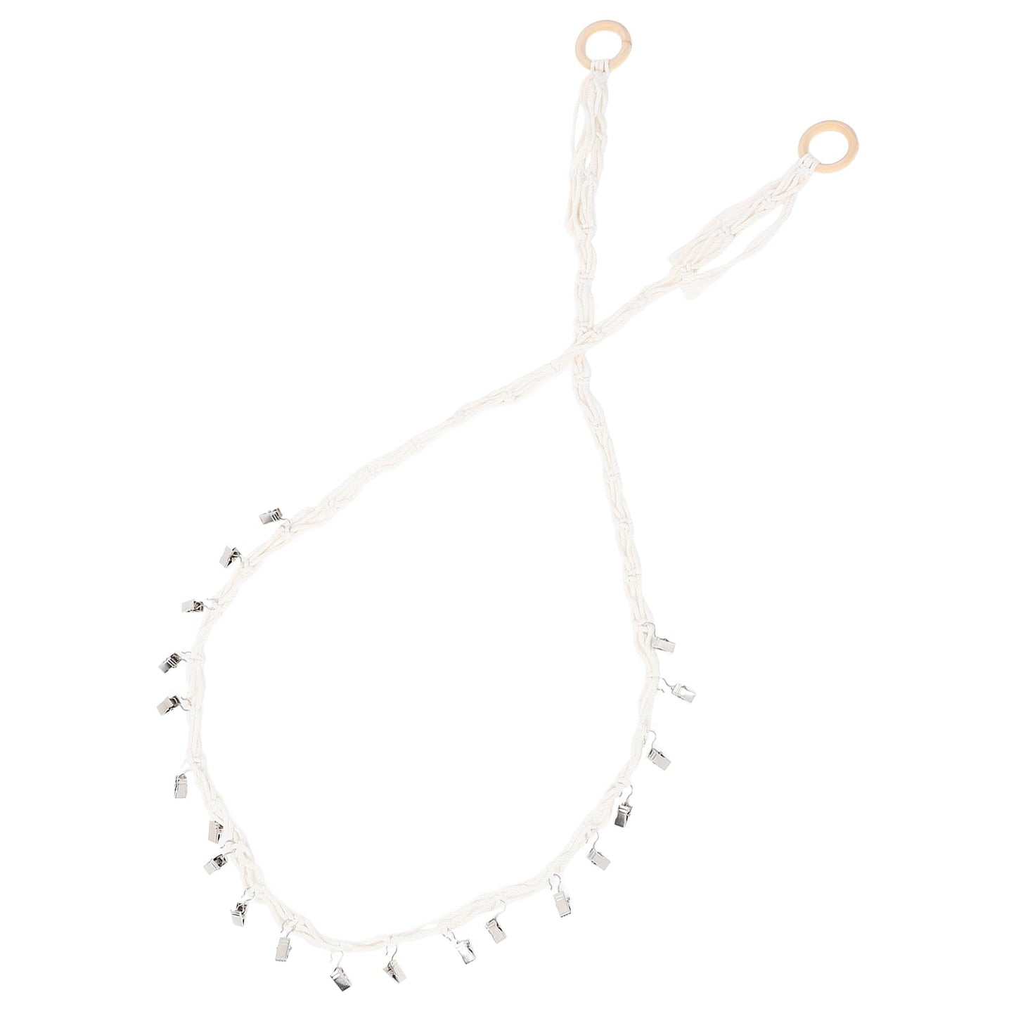 TAILTOSS 1Pcs Hanging Toy Storage Hammock for Stuffed Animals and Toys in White