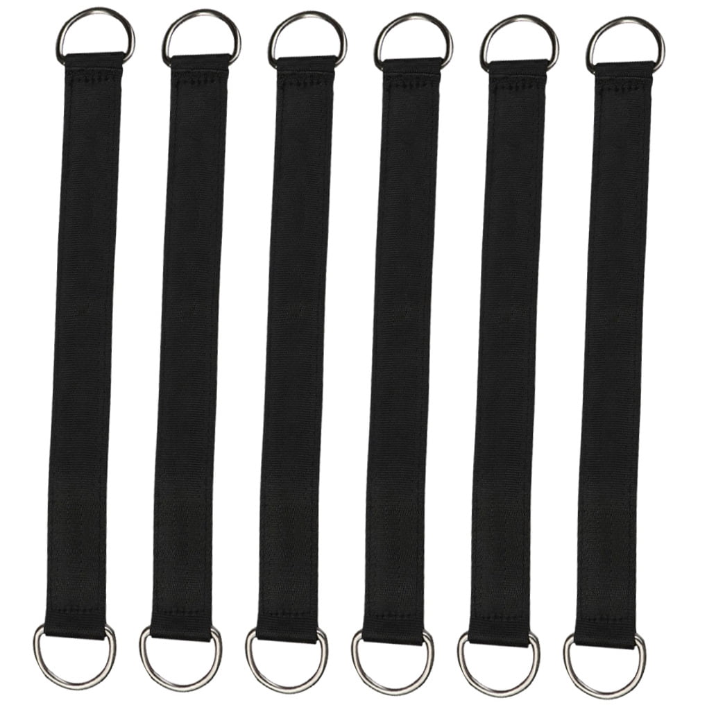 TINKSKY 6Pcs Tree Hanging Strap Black Outdoor Accessory for Camping