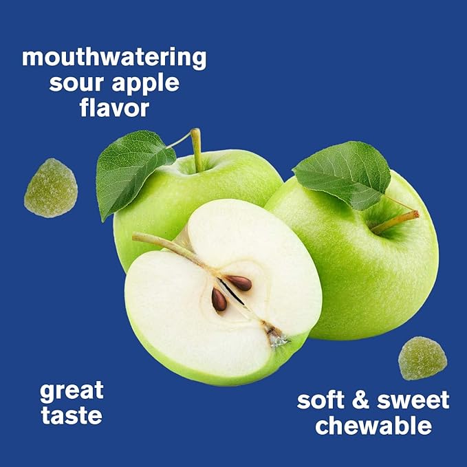 Vitamin C 1050 mg Gummies 2 Pack - Sour Apple Flavor - Immune Support Dietary Supplement, Antioxidant Support - Extra Strength Vegetarian Gummy, Non-GMO, Gluten Free - 30 Servings