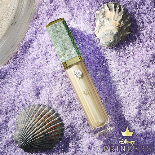 Disney Belle Maison Cosmetic Makeup Set, Makeup Essential, Princess Ariel - Includes 5pc Makeup Brush, 4pc Lip Gloss, 4pc Lip Balm