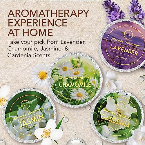 Shower Steamers Aromatherapy - Birthday Gifts for Women and Men - Shower Bombs Aromatherapy, Spa Day Essentials, Relaxation Spa Gifts - Self Care Galentines Gifts (Lavender 8 Count)