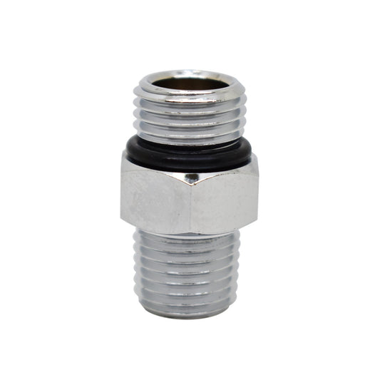 Scuba Choice Scuba Diving Male 9/16-18 to Male 1/4" NPT Adaptor, Silver