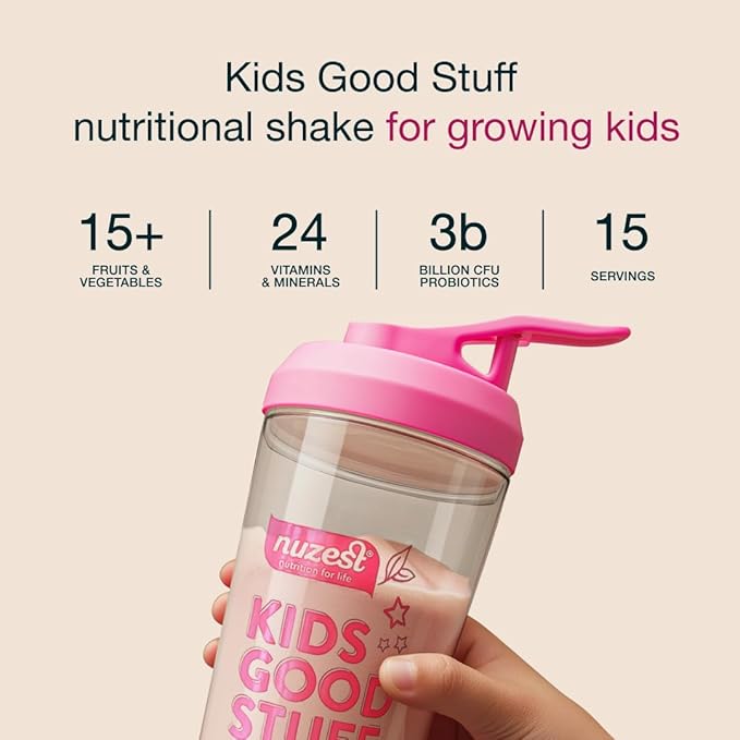 Nuzest - Kids Good Stuff - Vegan Smoothie Mix - Rich Chocolate - Multivitamin Nutritional Supplement Protein Shake - Dairy Free - Supporting Growth and Development - 0.5 Oz (1 Serving)