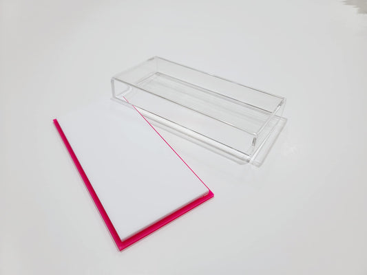 Acrylic Lash Tile Storage Box With Cover - Washable and Reusable - Perfect for Classic, Volume, and Mega Volume Lashes