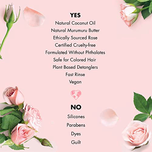 Love Beauty And Planet Blooming Hair Conditioner for Color Treated Hair Murumuru Butter & Rose Paraben & Silicone Free & Vegan Hair Care, 32.3 Fl Oz