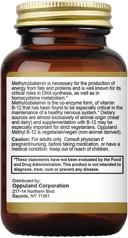 Methyl B-12 5000mcg Chewable with Folate - Vitamin B12 Methylcobalamin Sublingual Tablets - Supports Energy & Brain Function - Vegan Supplement - Cherry Flavor - 120 Count