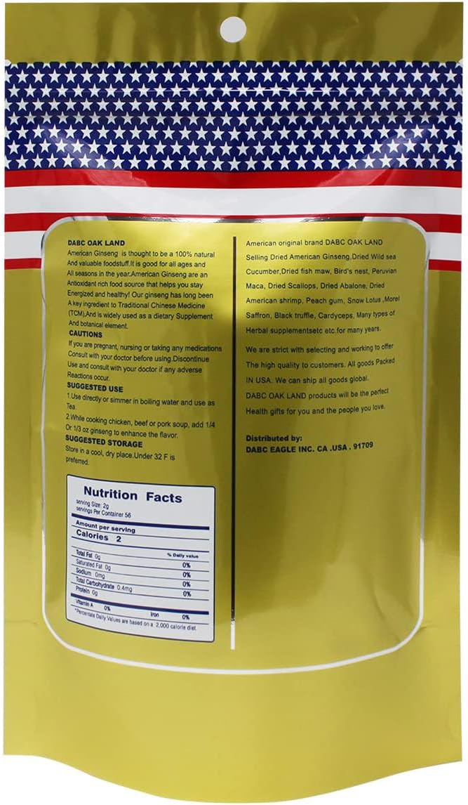 Hand-Selected A Grade Cultivated Wisconsin American Ginseng Roots Ginseng Tea 美國威斯康辛州西洋參須 花旗參須 實惠裝 4oz.(113g.)