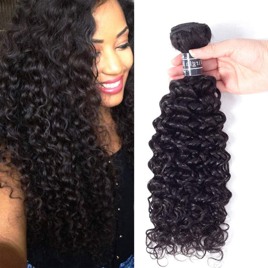 Amella Hair Brazilian Kinky Curly Hair 1 Bundle 8A Brazilian Curly Hair 100% Unprocessed Brazilian Kinky Curly Virgin Hair Extensions 90-95g/pc Natural Black Color (12 inch)