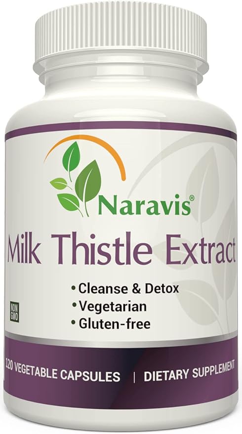 Milk Thistle Extract - 4:1 Extract - 2000mg - 120 Capsules - Supports Liver Health - Non GMO