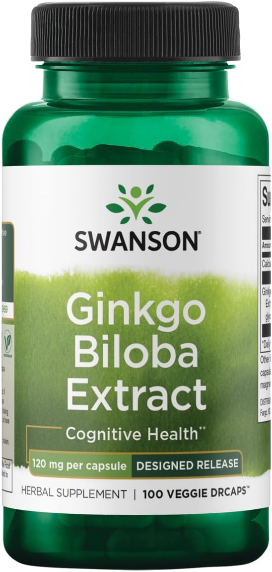 Delayed-Release Ginkgo 120 mg 100 Caps by Swanson Ultra