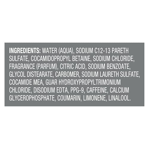 DOVE MEN+ CARE 2-in-1 Shampoo + Conditioner Thick + Strong 4 count for Fortifying Hair from Root to Tip, with Calcium, 25.4 oz