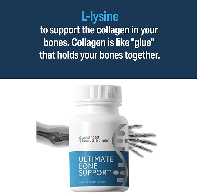 – Ultimate Bone Support Supplement, Strontium, Silica, Vitamin K2 and D3, Support Bone Health, Bone Strength, Non GMO, Gluten Free, Dairy Free, Soy Free, Vegan (60 Tablets)