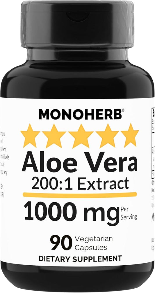 Aloe Vera 1000 mg - 200x Extract - 90 Capsules