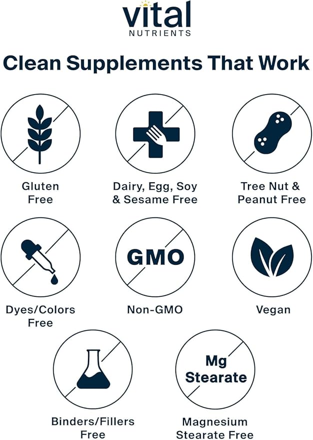 Vital Nutrients Once Daily Multivitamin | Vegan Multi for Women & Men | Allergen-Free | 19 Essential Vitamins + Antioxidants for Eye and Heart Health | Gluten, Dairy & Soy-Free | 30 Capsules