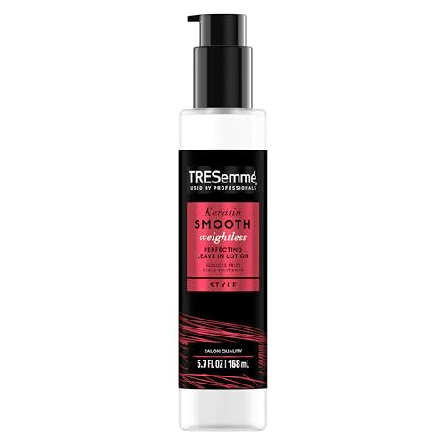 TRESemmé Perfecting Leave-In Lotion Keratin Smooth for Reducing Frizz & Sealing Split Ends, Weightless, 5.7 oz