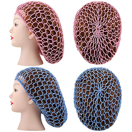 Mesh Rayon Head Bands - Hair Accessories for Women and Girls, Thick Short Long Hair Covers for Sleeping, Crochet Ornaments (Multicolor)