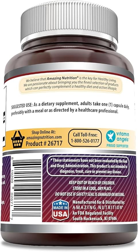 Amazing Formulas Inositol 500 Mg Per Serving | 100 Capsules Supplement | Non-GMO | Gluten Free | Made in USA | Pack of 3
