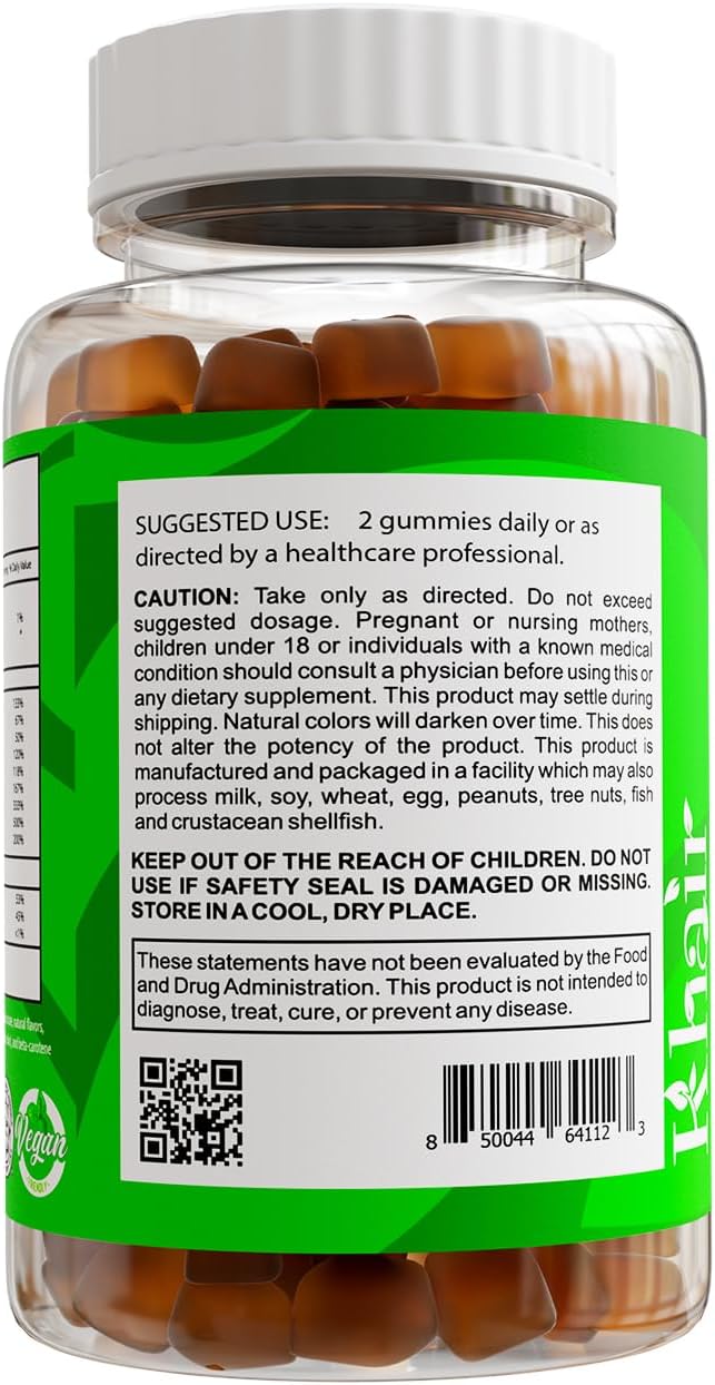 Khair Halal Adult Multivitamins Gummy - Vegan, Non-GMO - Gluten Free, Gelatin Free - Essential Vitamins: Vitamin A E C D B12 & Vitamin B6 Halal Vitamins - 60 Gummies