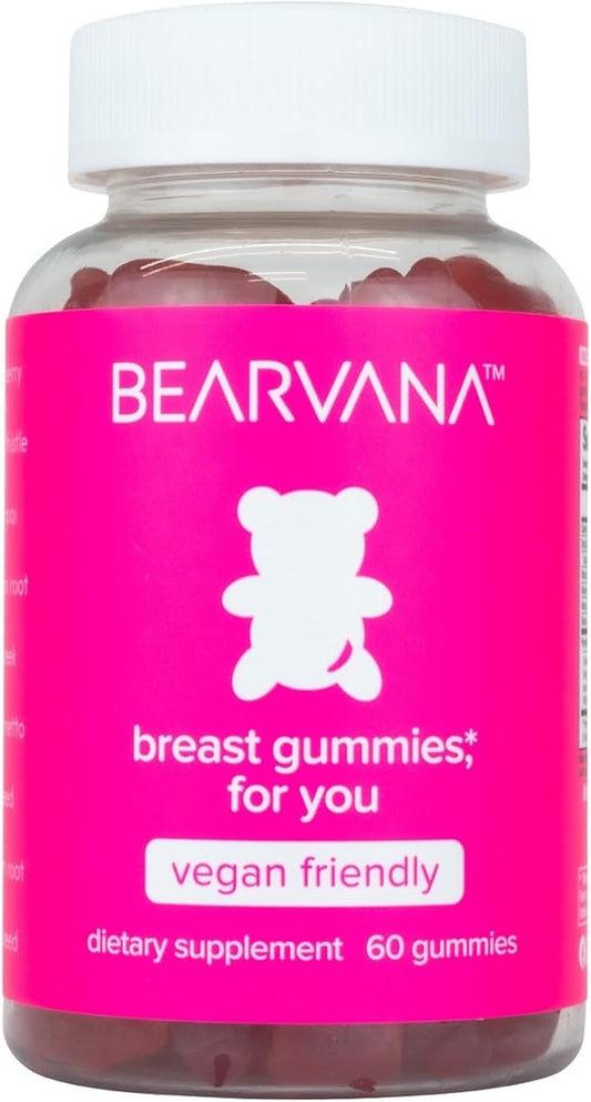 BEARVANA Top Support Gummies for Women | Support Natural Balance and Confidence | Fitness Supplement | Essential Vitamins | 9 Herbs Including Fenugreek, Flaxseed, Dong Quai| Berry Flavor | 60 Gummies