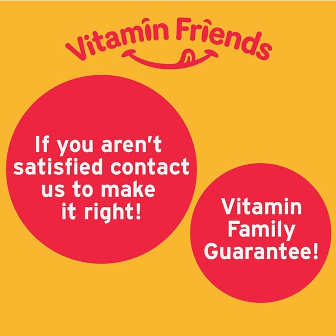 Vitamin Friends - Natural and Vegan Appetite Stimulant Gummies for Children- Zero Allergen Kids Vitamins - Orange Flavor (60 Gummies)