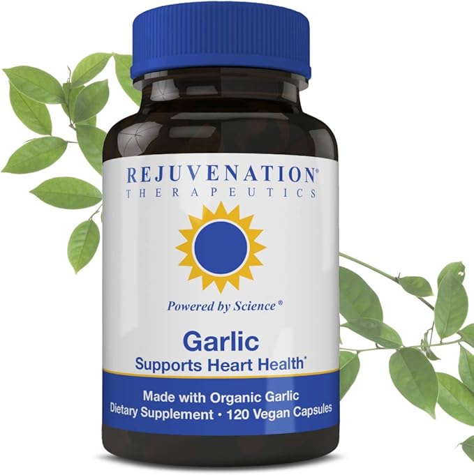Pure Organic Garlic – Heart Health & Immune System Support (120 Vegan Capsules)