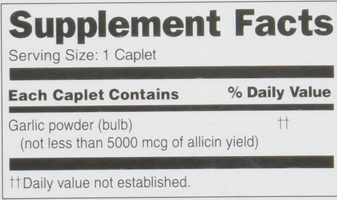 Garlique Dietary Supplement, 60 Caplets