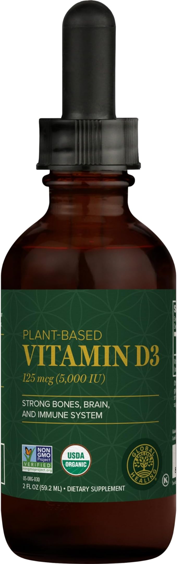 Global Healing Center - Vitamin D3 5000IU & Quercetin 250mg - Supports Bones and Immune System, Respiratory Health