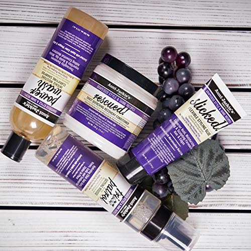 Aunt Jackie's Grapeseed Style and Shine Recipes Rescued Thirst Quenching Hair Recovery Conditioner Repair Treatment, Seals in Moisture, 18 oz