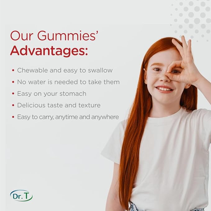 Dr. T VictaGummies Multivitamins 180 gr for Kids - Berry & Orange Flavor - Pectin Gummies - Improved Energy - Overall Wellbeing (120 Count (Pack of 2))