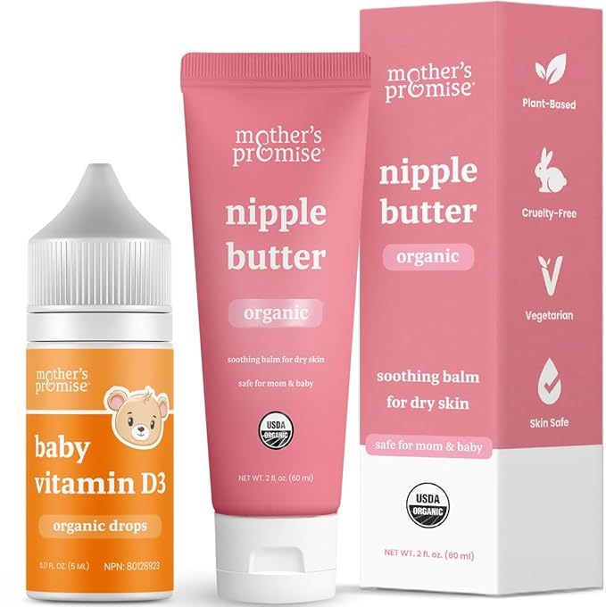 Mother's Promise Nipple Butter & Baby Vitamin D3 Drops