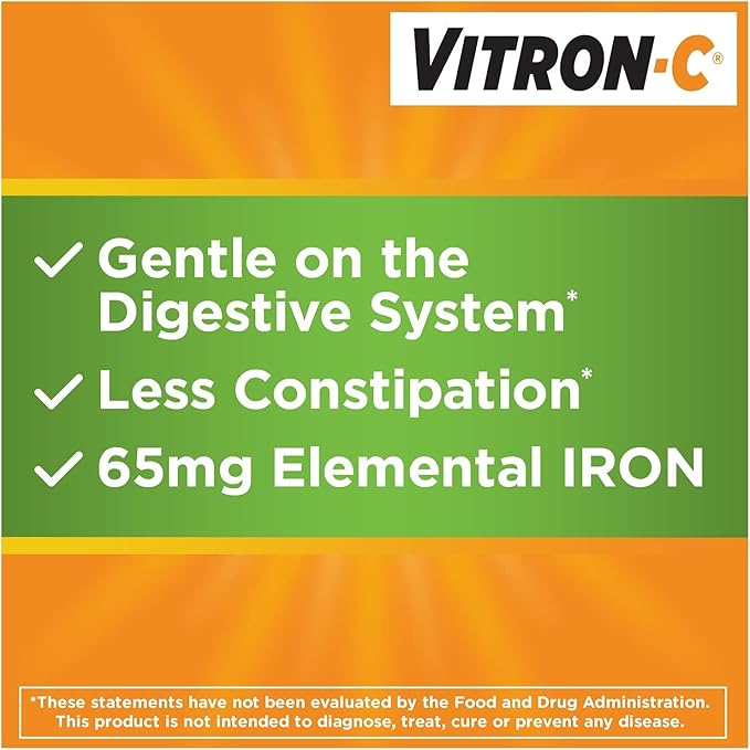Vitron-C Coated Tablets 60 Tablets (Pack of 3)