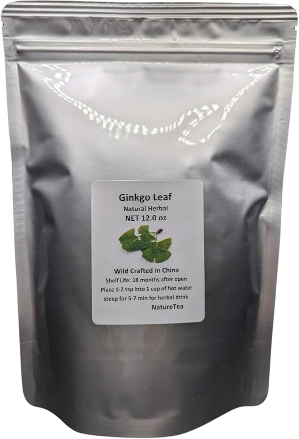 Ginkgo Leaf - Premium Ginkgo Biloba Loose Leaf 100% from Nature (02 oz)
