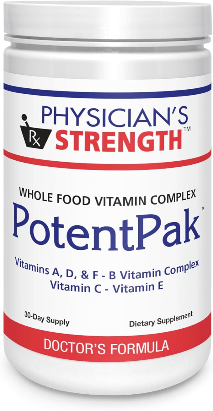 Physician's Strength PotentPak - 30-Day Supply - Whole Food Vitamin Complex with Vitamins A, C, D, E, and B Complex