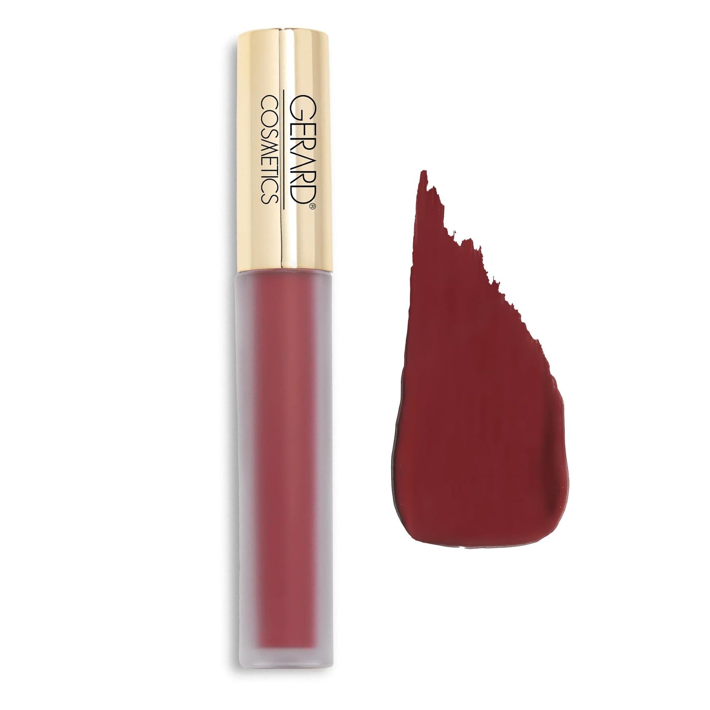 Gerard Cosmetics HydraMatte Liquid Lipstick Boss Lady, Brown Matte Lipstick, Long Lasting and Non Drying, Super Pigmented Fully Opaque Lip Color