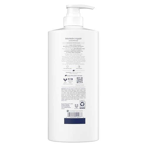Dove Shampoo 4 Pack Intensive Repair for Damaged Hair with Bio-Protein Care Technology and Amino Serum 28 Fl Oz