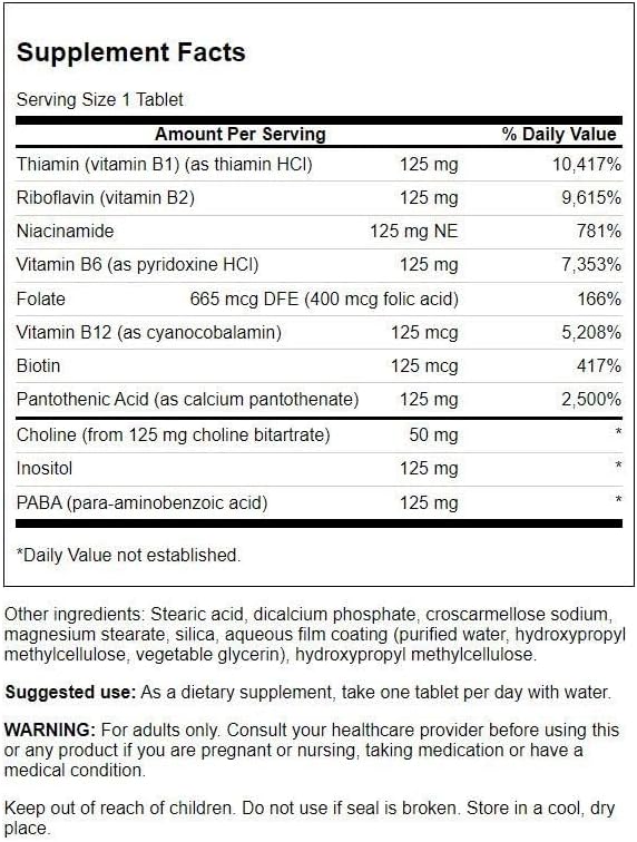 Swanson Vitamin B-125 Complex 250 Tabs