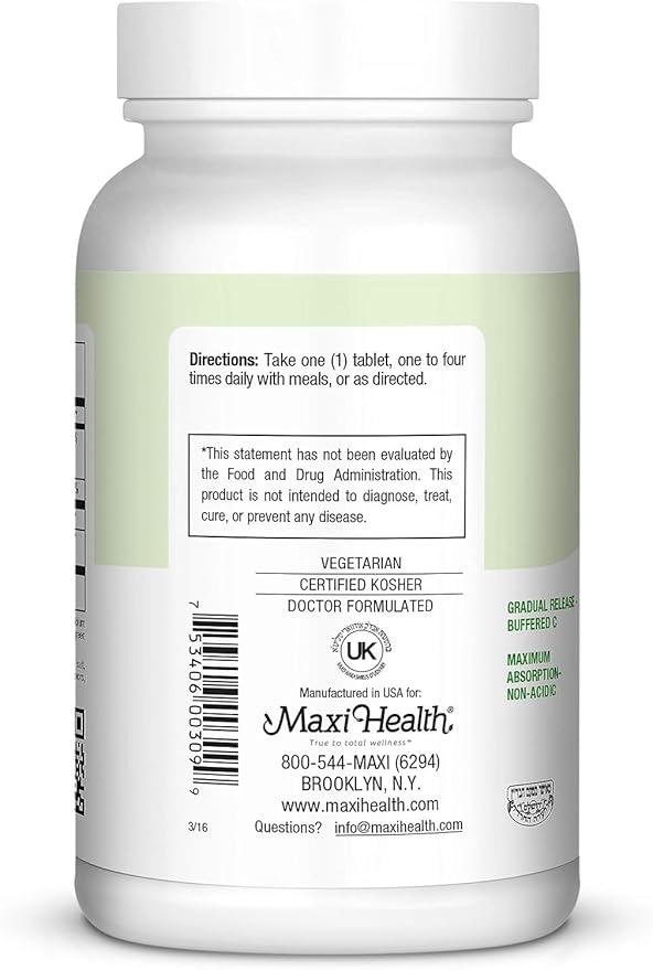Maxi Health Max C Gram Plus, 90-Count