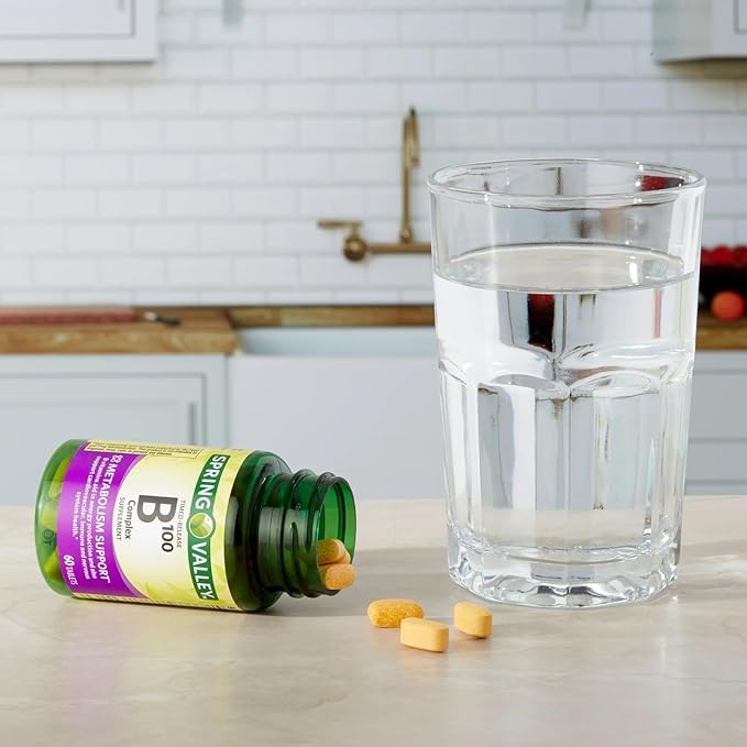 SCHMIDT EMPIRE B-100 Complex High Potency, Time Release Tablets – Metabolism & Nervous System Support, 60 Tablets, 60-Day Supply, Gluten-Free (Pack of 2)