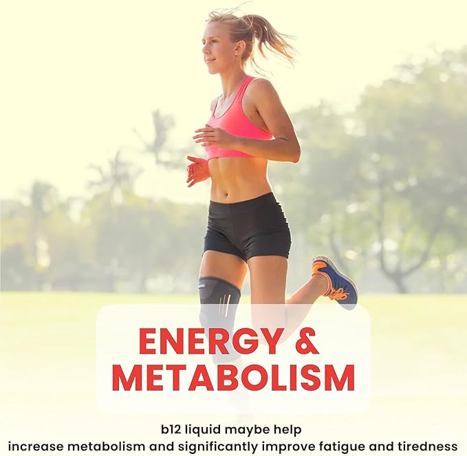 Vitamin B12 Liquid Drops Sublingual 10000 mcg, Triple B-12 Complex Supplement, Methyl & Methylcobalamin Blend for Women & Men, Mood & Energy Booster, Methylated B 12 for Metabolism & Health Support