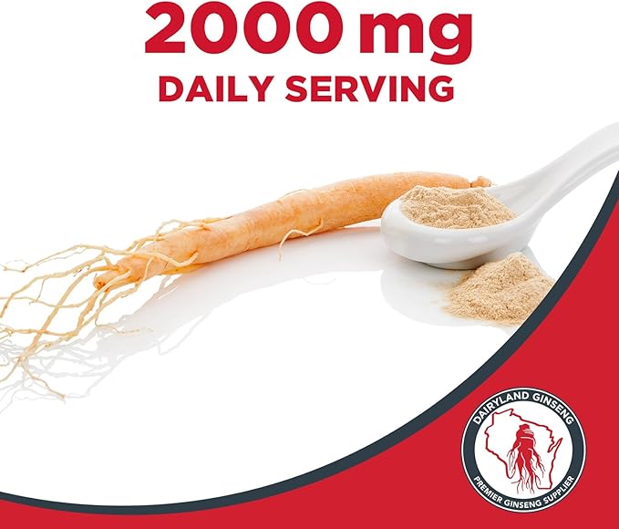 100% Authentic Korean Red Panax Ginseng Capsules -500 mg. Potent Ground Ginseng Root Extract Powder - No Fillers, Binders or Other Additives. (150 ct)