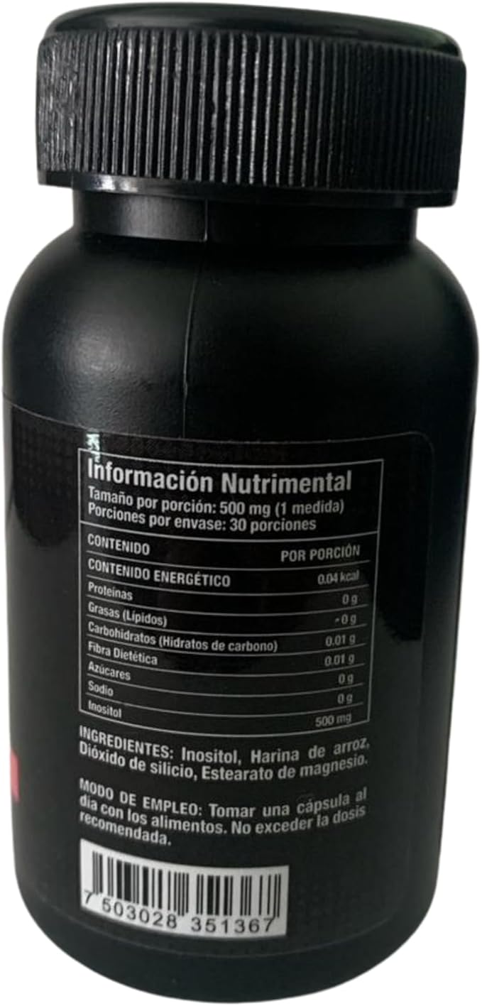 Fitboost Inositol Capsules – Dietary Supplement for Hormonal Balance & Wellness | Cápsulas de Inositol Fitboost – Suplemento para el Equilibrio Hormonal y Bienestar (30 Caps)