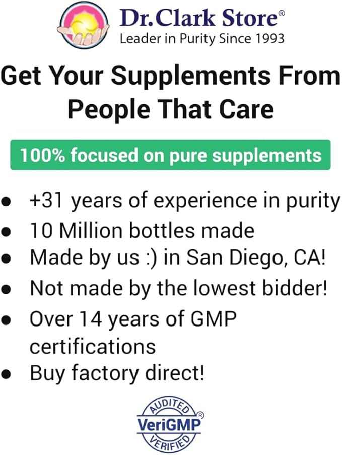 Dr. Clark Vitamin B6 Supplement – 230mg, 21 Tapioca Capsules, Supports Energy Metabolism & Nervous System Health